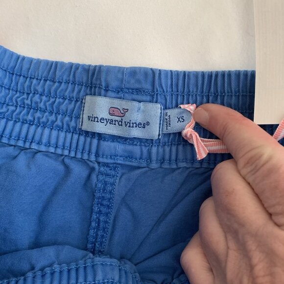 Vineyard Vines Women's Pull On Every Day Shorts Blue Raw Hem Coastal Size XS New - Picture 5 of 7
